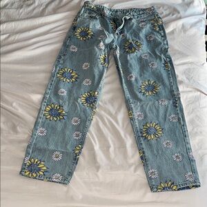 SHEIN Denim with Floral Accents